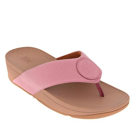 Fitflop Shoes - NIB FitFlop DEMELZA LOGO SHIMMER TOE-THONG SANDALS